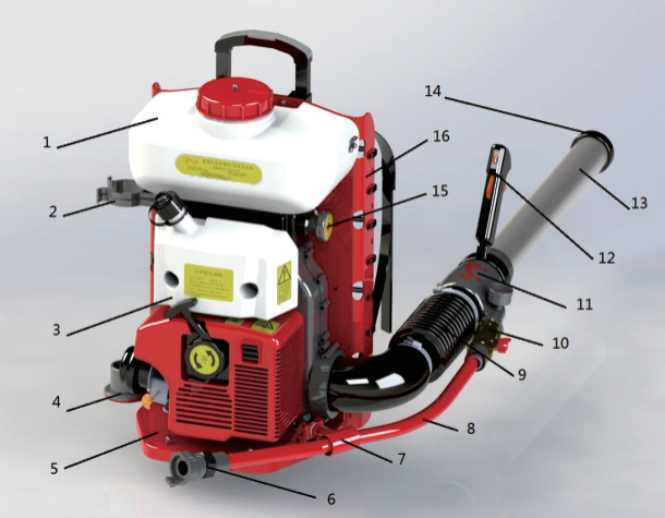 化學(xué)泡沫滅火機(jī)背負(fù)式風(fēng)水泡沫滅火機(jī) FPM-B-Q-1-1130-8